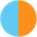 Turquoise/Orange Microsuede